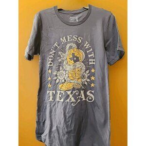 Don't mess with Texas American Highway Distressed Small New A106 Nice Cotton